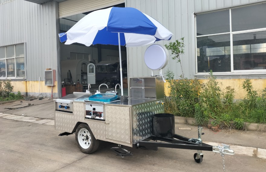 hot dog cart with refrigerator for sale